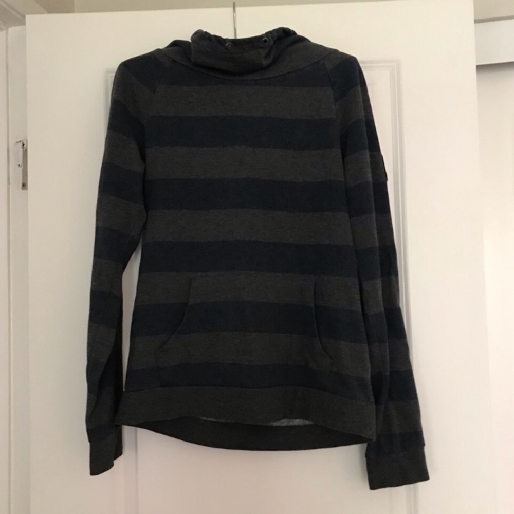 Roxy striped high/cowl neck sweater